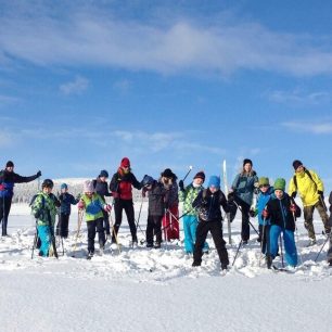 Oddílové běžky v Krkonoších na Pomezkách