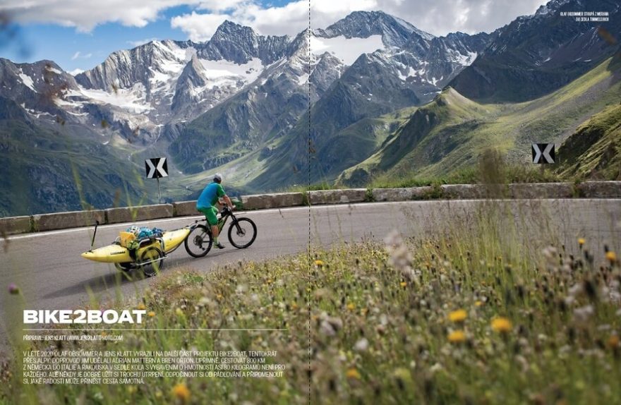 Velký článek o Bike2Boat Alpy připravil Jens Klatt