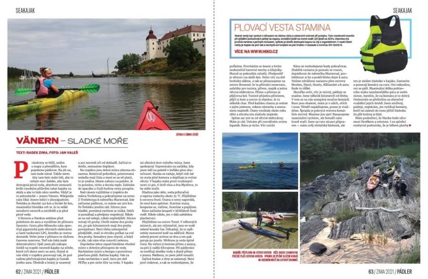 S Radkem Zimou po švédském jezeře Vänern