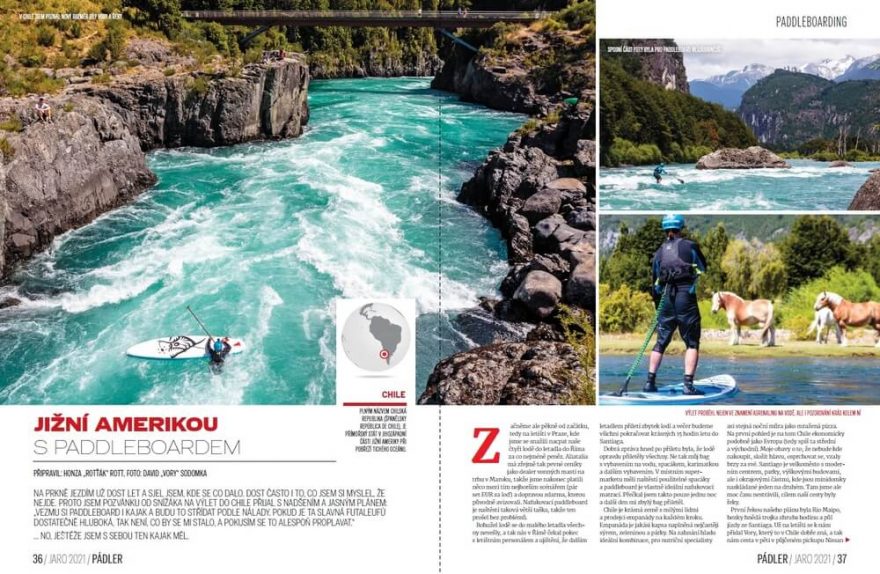 S paddleboardem v Chile byl Rotťák