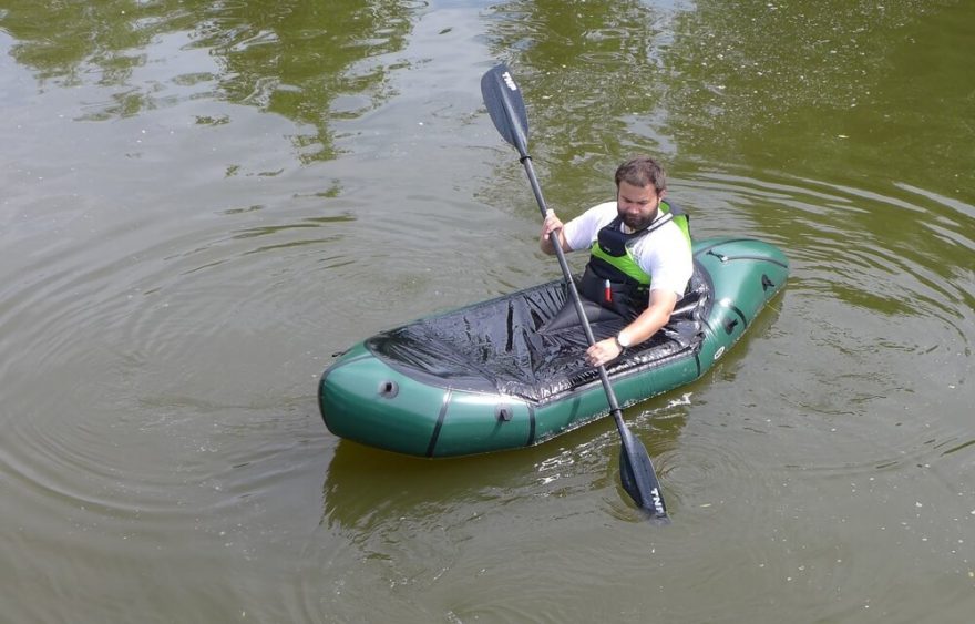 Jízda na packraftu ptačím pohledem