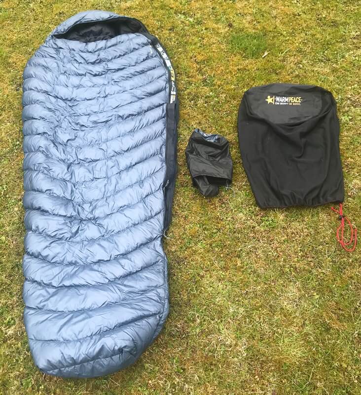 Spacák, kompresní obal a skladovací vak