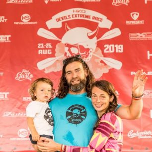 S manželkou Pavlínkou a synem Matýskem na Devils 2019. Do rodiny od té doby přibyl ještě druhý syn Bartík.