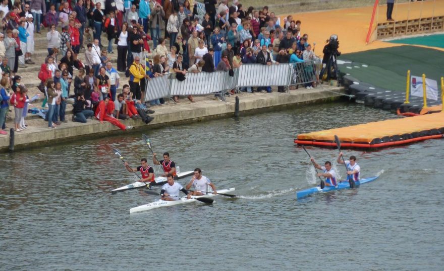 ME 2011 na K2 s Tomášem Ježkem. První skupina v úniku od zbytku pole. Nakonec z toho bylo 3. místo.