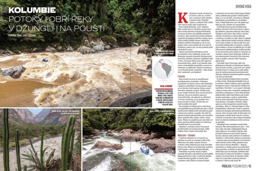 Divoké řeky Kolumbie