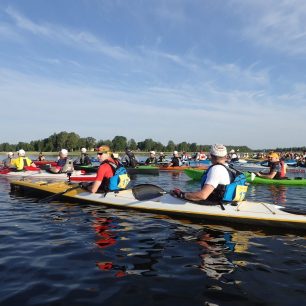 Start na jezeře v městečku Võru