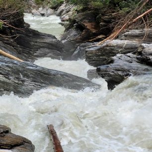 Xková soutěska, u které jsem končil
