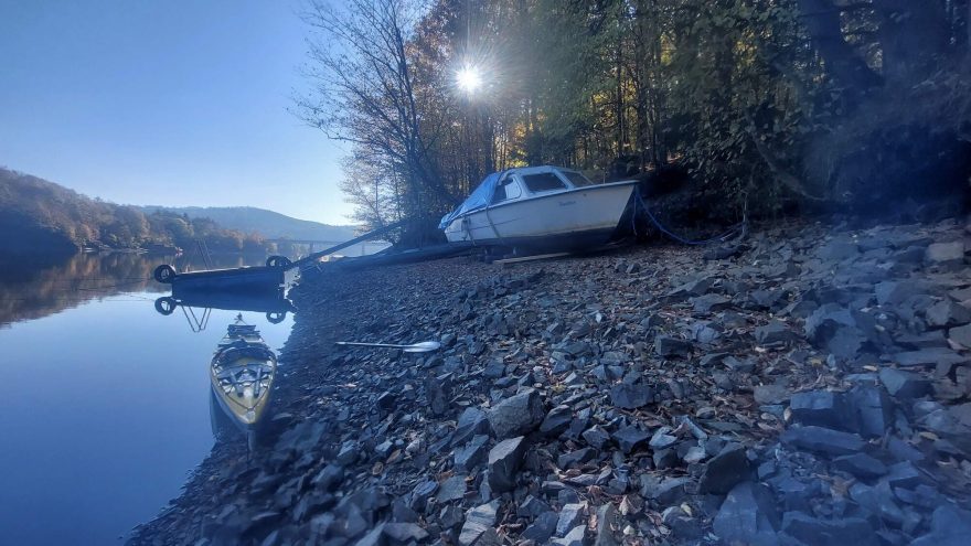 Slapy jsou plné lodí a hausboatů