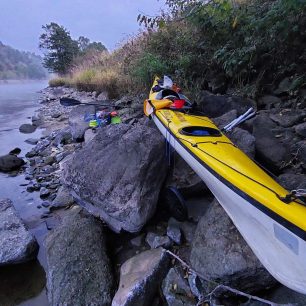 Snídaně pod Kamýkem nad Vltavou a Slapy přede mnou