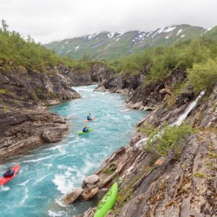 Na spodním úseku řeky.