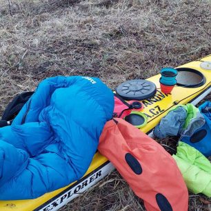 Ráno na ostrově v Roztokách s prověřeným vybavením.