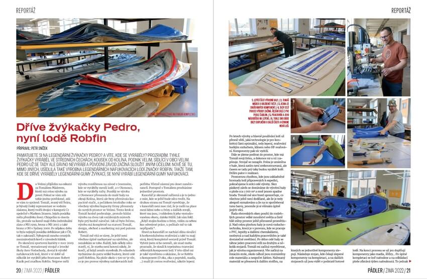 Reportáž z výrobny nafukovacích lodí Robfin