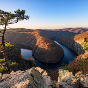 Vyhlídky na meandry střední Vltavy jsou vyhlášené