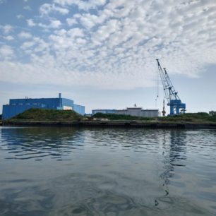 Vojenská loděnice ve městě Wolgast.