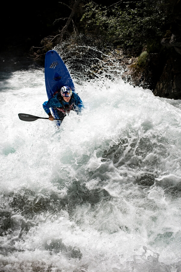 Adrianův freewheel na vodopádech Defferegenbachu.