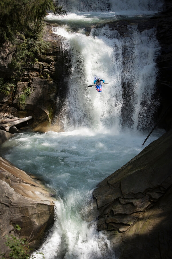 Adrian na vodopádech na Reinbachu.