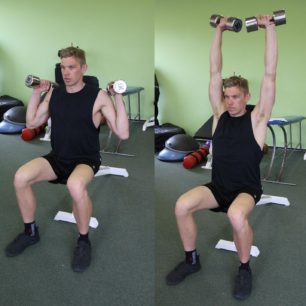 Tlaky s jednoručními činkami