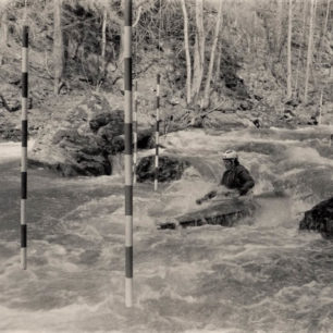 Kamenice, trať pod Tobogánem 1980. P: Láďa Lamich