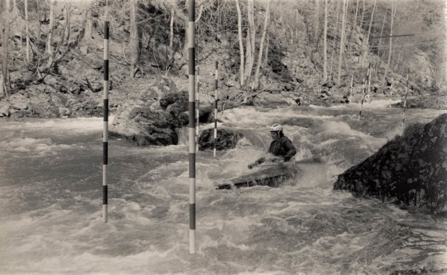 Kamenice, trať pod Tobogánem 1980. P: Láďa Lamich
