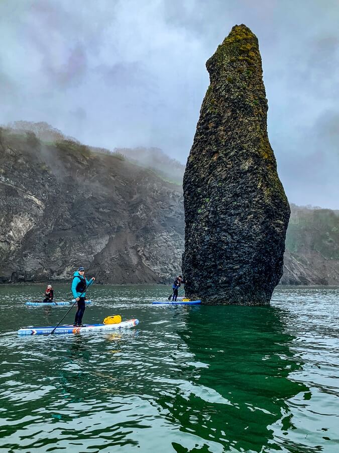 U tzv. Čertova palce v zátoce Tichaja.