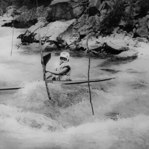 Na soutoku Soči a Koritnice v roce 1983.