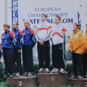 ME Roudnice na Labem 1996. S Onřejem Raabem a Vojtou Barešem získali 2. místo v závodě hlídek.