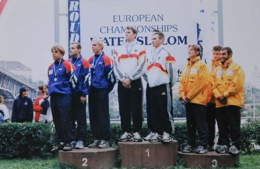 ME Roudnice na Labem 1996. S Onřejem Raabem a Vojtou Barešem získali 2. místo v závodě hlídek.