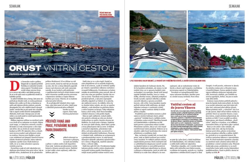 Seakajaking ve Švédsku.