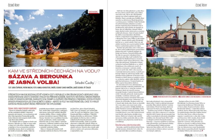 Vydejte se na středočeské řeky Sázavu a Berounku.