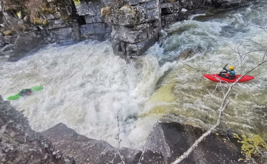 Vodopády na Gøystu.