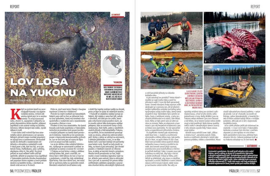 Lov losa na Yukonu. Robert Kazík.