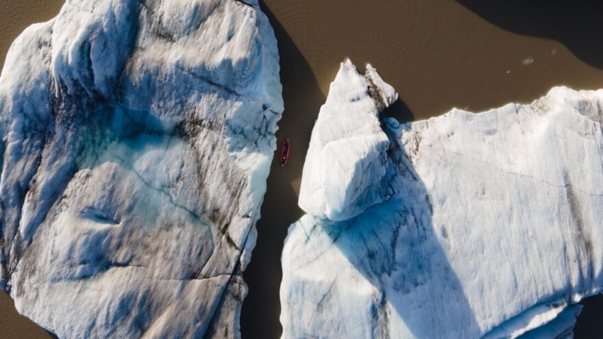 Ledovcové jezero Hofellslón.