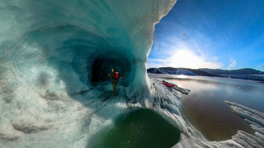 Ledovcové jezero Hofellslón.