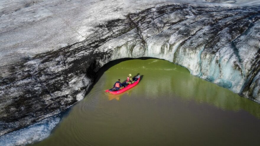Ledovcové jezero Hofellslón.