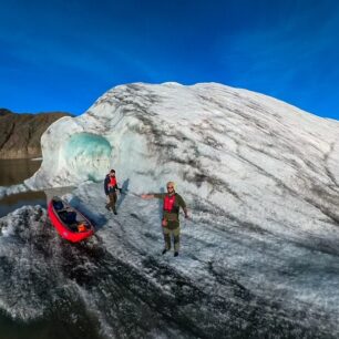 Ledovcové jezero Hofellslón.