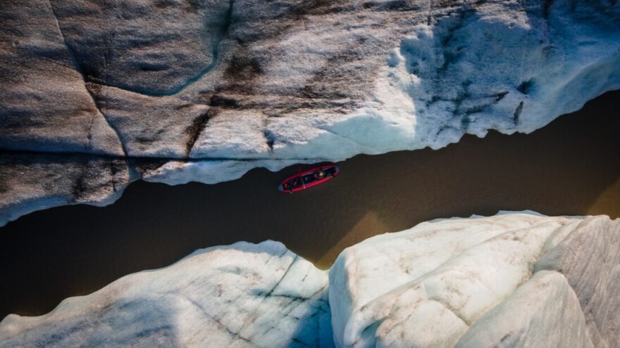 Ledovcové jezero Hofellslón.