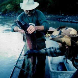 Kapitální úlovek – obří losos.