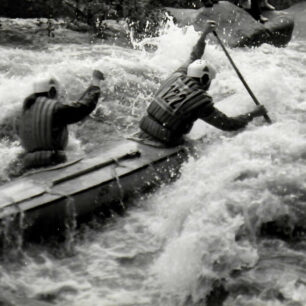 Petr s Alenkou při závodech na Lipně, když se ještě jezdily mixy.