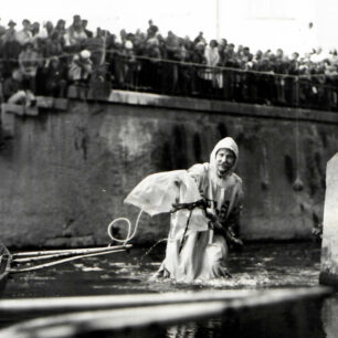 Petr při jednom ročníku takzvaného Závodu století.