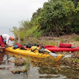 Zastávka na mangovém ostrově.