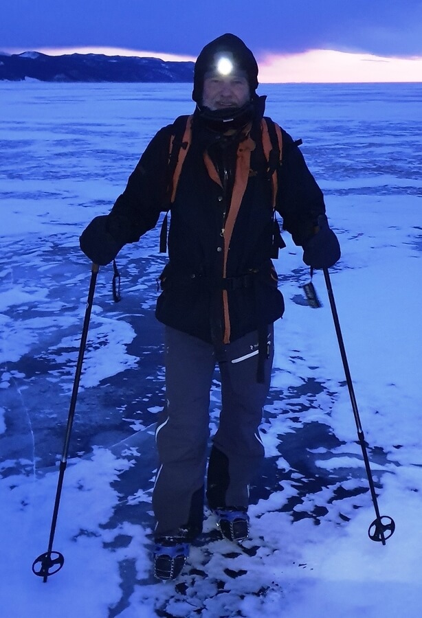 Přechod zamrzlého Bajkalu v roce 2020.