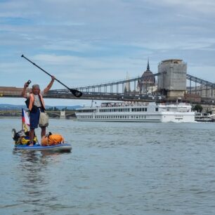 Luděk v centru Budapešti.