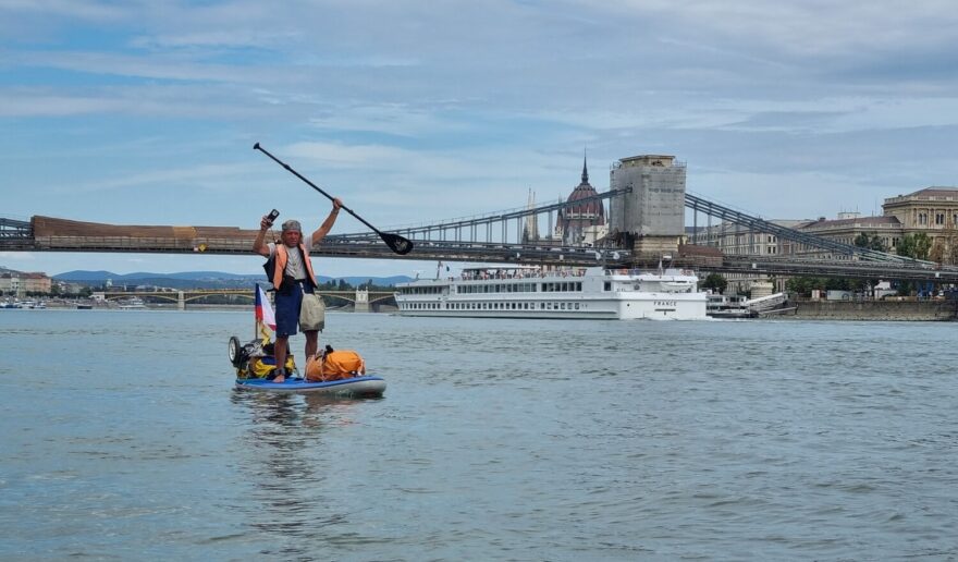 Luděk v centru Budapešti.