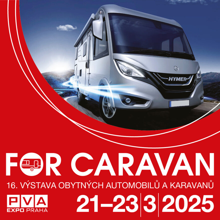 Pravidelný jarní veletrh FOR CARVAN zavítá do pražských Letňan v termínu 21.-23. 3. 2025.