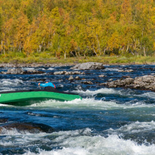 Další výraznější peřej. Ale nic, co by nás donutilo přenášet.