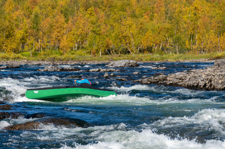 Další výraznější peřej. Ale nic, co by nás donutilo přenášet.