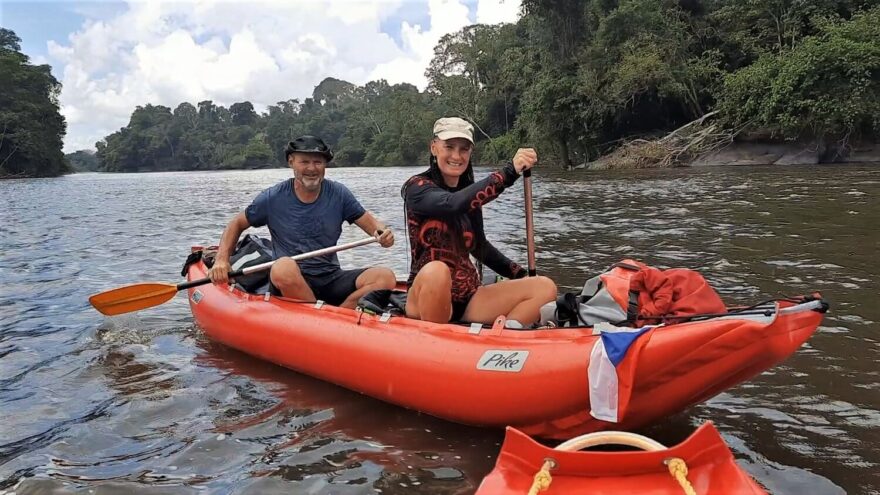 Já s kormidelníkem Zdeňkem.