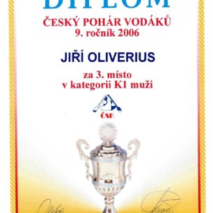 V roce 2006 skončil Jirka na 3. místě v celkovém hodnocení ČPV.