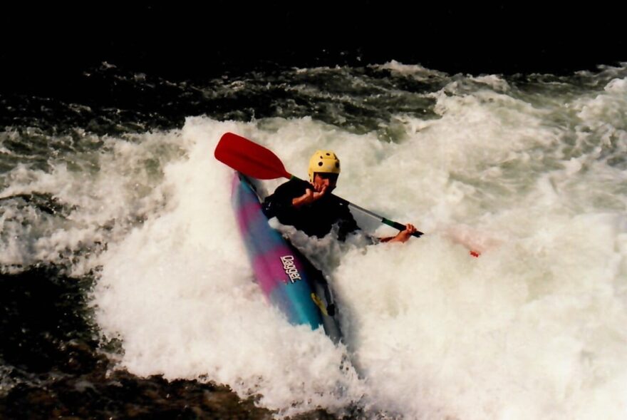 Na kanále ve slovinském Tacenu při zájezdu v roce 2000.
