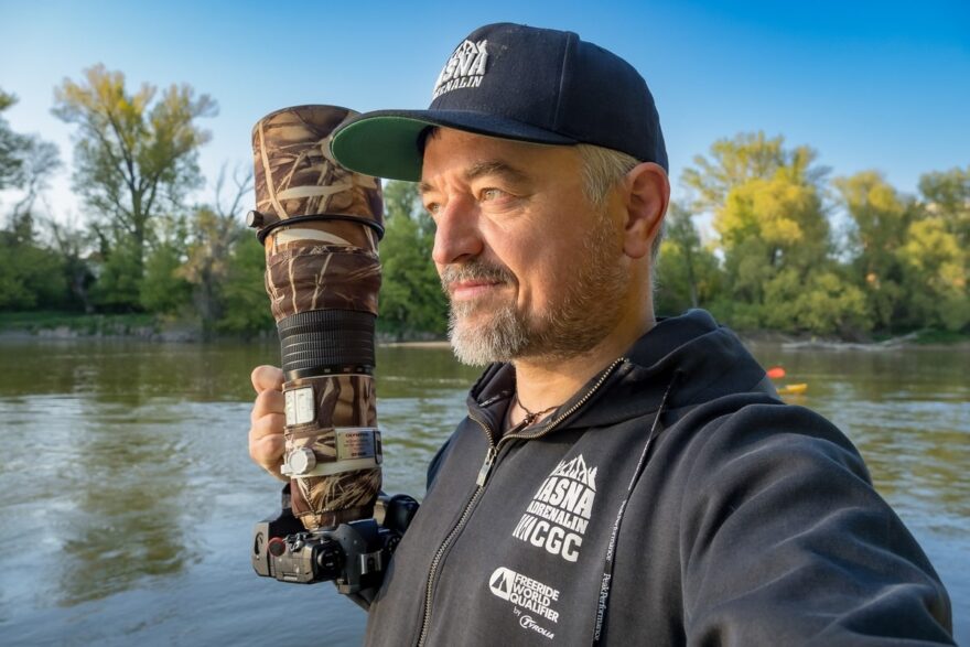 Focení na Dunaji. Karloveská zátoka.